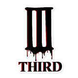 Third | Logo Drip Sticker